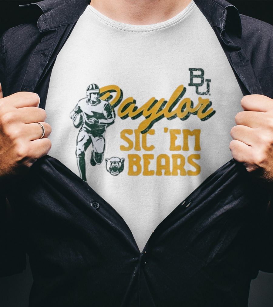 Baylor Bears Sic 'Em BU Football Eighteen Forty Five T-Shirt