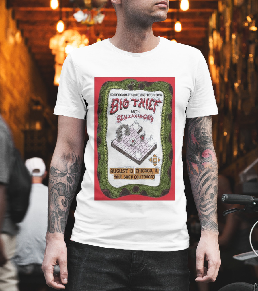 Somersault'slide 360 Tour 2026 Big Thief With Ben Lamar Gay August 13 Chicago Salt Shed Outdoor T-Shirt
