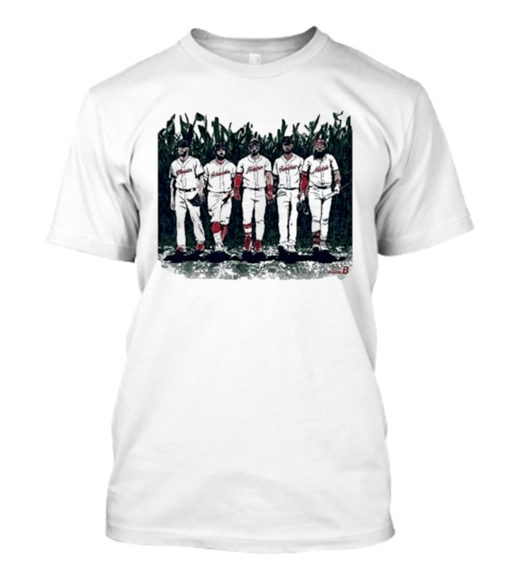Boston Baseball Is This Heaven Field Of Dreams Players Cornfield T-Shirt