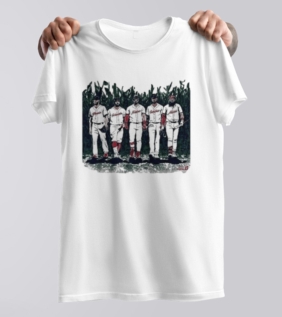 Boston Baseball Is This Heaven Field Of Dreams Players Cornfield T-Shirt