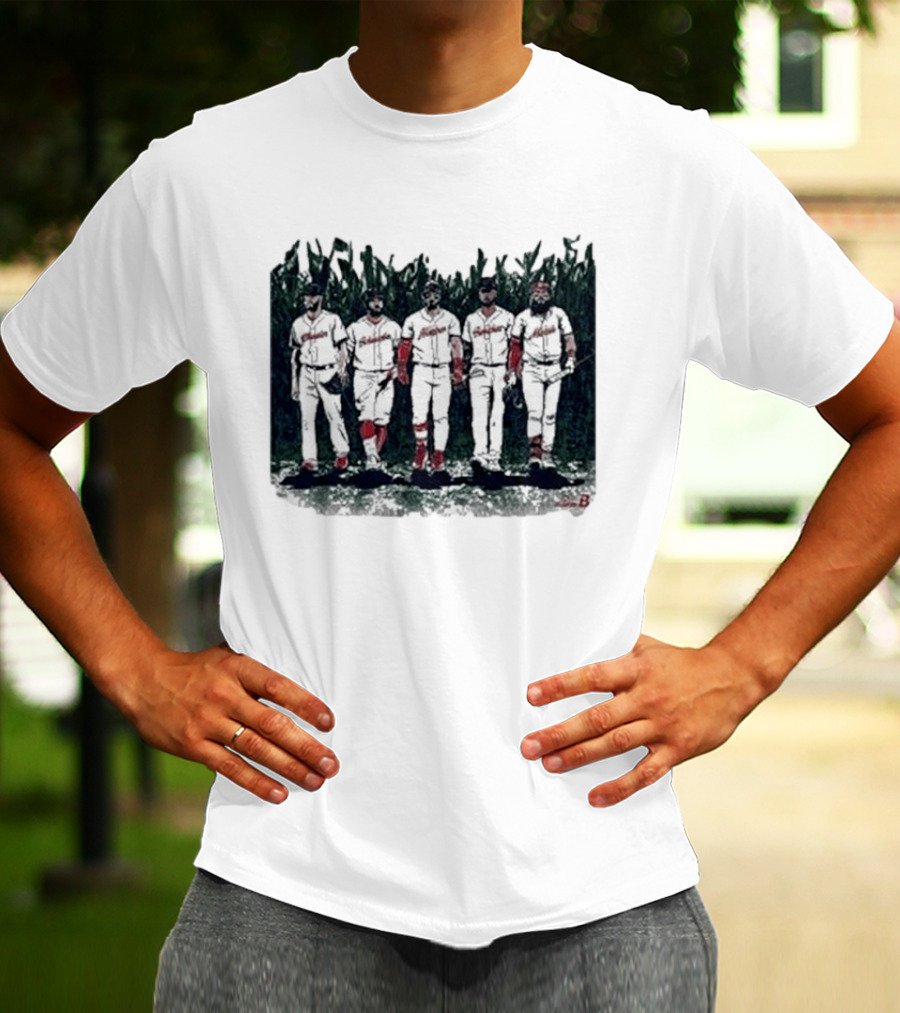 Boston Baseball Is This Heaven Field Of Dreams Players Cornfield T-Shirt