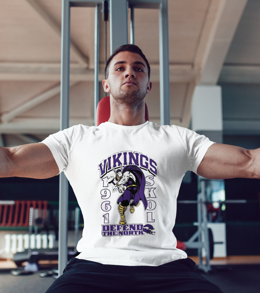 Vikings Skol 1961 Defend The North Thor Minnesota T-Shirt