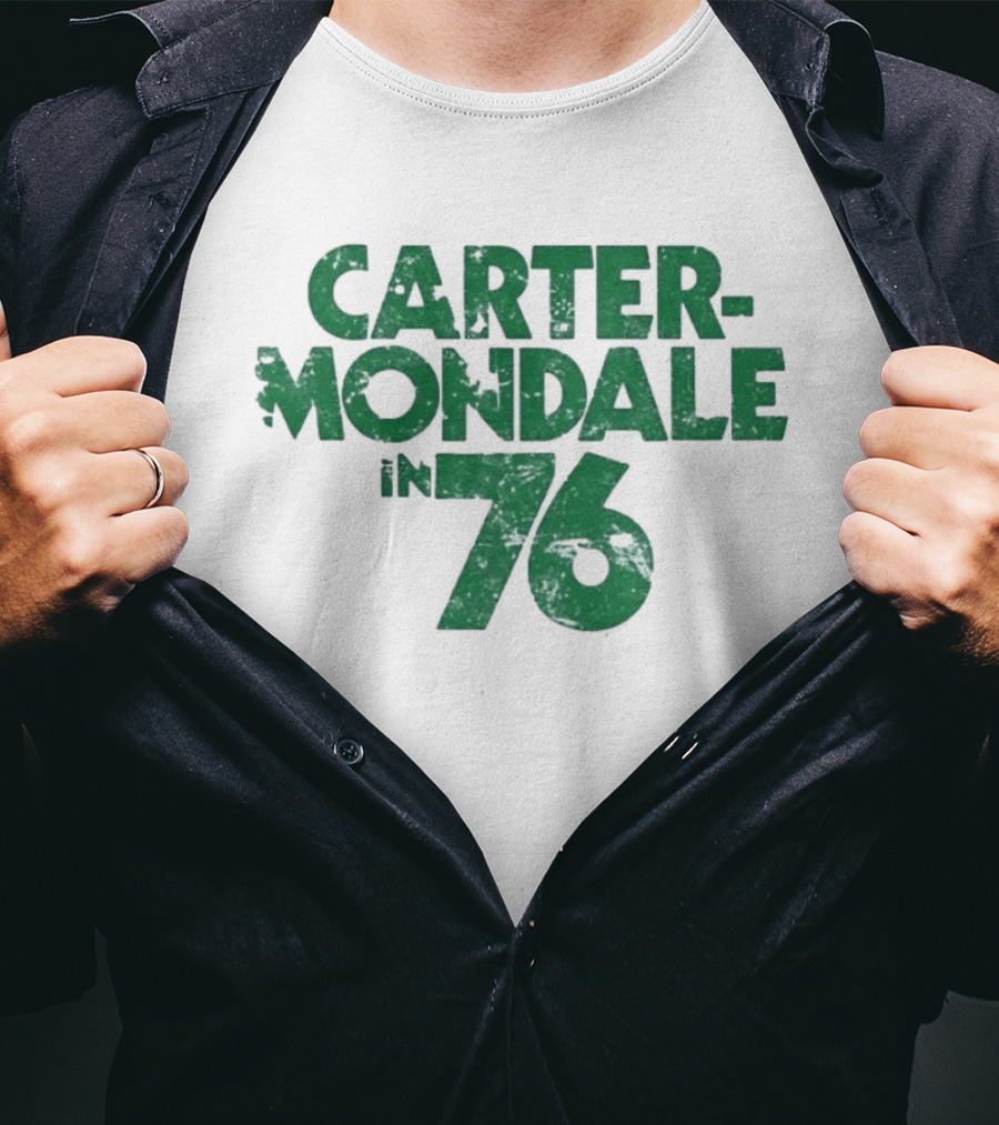 Carter Mondale In 76 Distressed Campaign T-Shirt