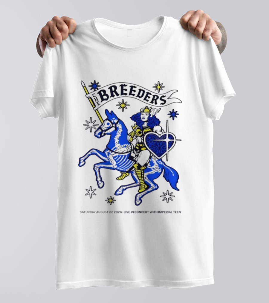Saturday August 22 2026 The Breeders Live In Concert With Special Guest Imperial Teen T-Shirt