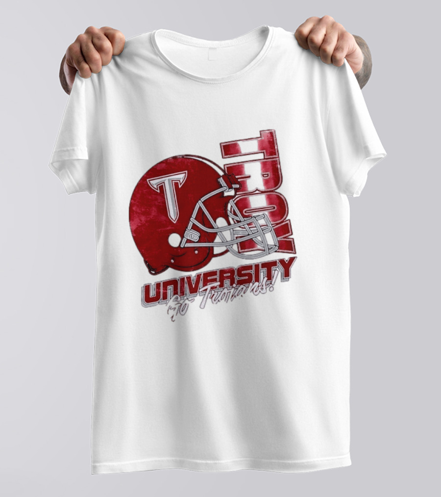 Troy Trojans University Go Trojans Football Helmet T T-Shirt