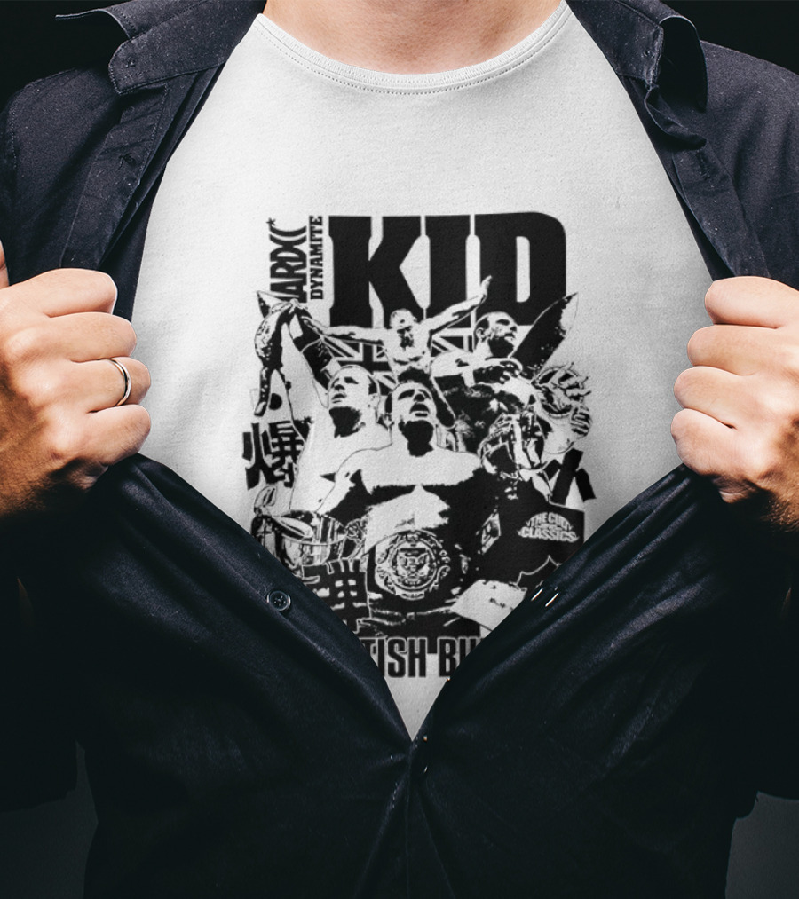 Dynamite Kid The British Bulldogs WWE Wrestling Cult T-Shirt