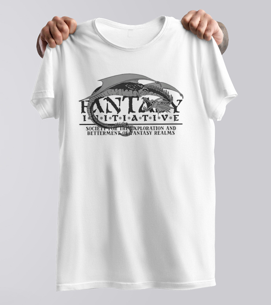 Fantasy Initiative Society For The Exploration And Betterment Of Fantasy Realms Dragon T-Shirt