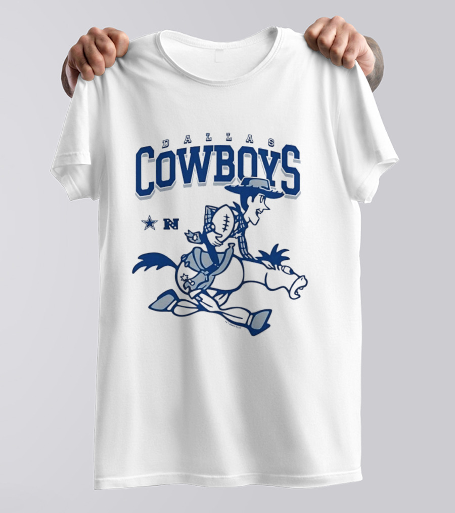 Woody Bullseye Dallas Cowboys Disney Mashup NFC Football T-Shirt