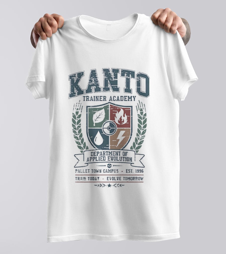 Kanto Trainer Academy Pokémon Department Of Applied Evolution Pallet Town Est. 1996 T-Shirt