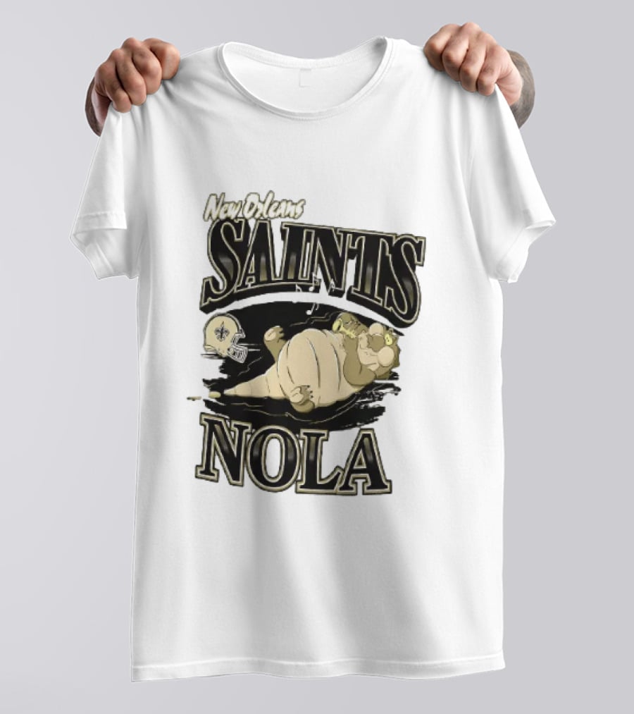 New Orleans Saints NOLA Disney Character Football T-Shirt