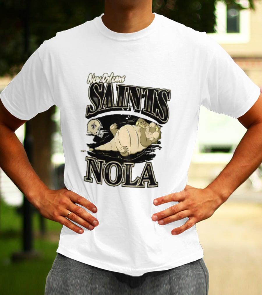 New Orleans Saints NOLA Disney Character Football T-Shirt