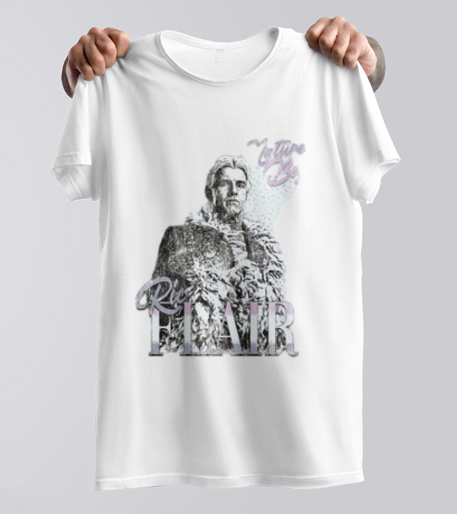 Ric Flair Nature Boy Classic Wrestling Style Black And White T-Shirt