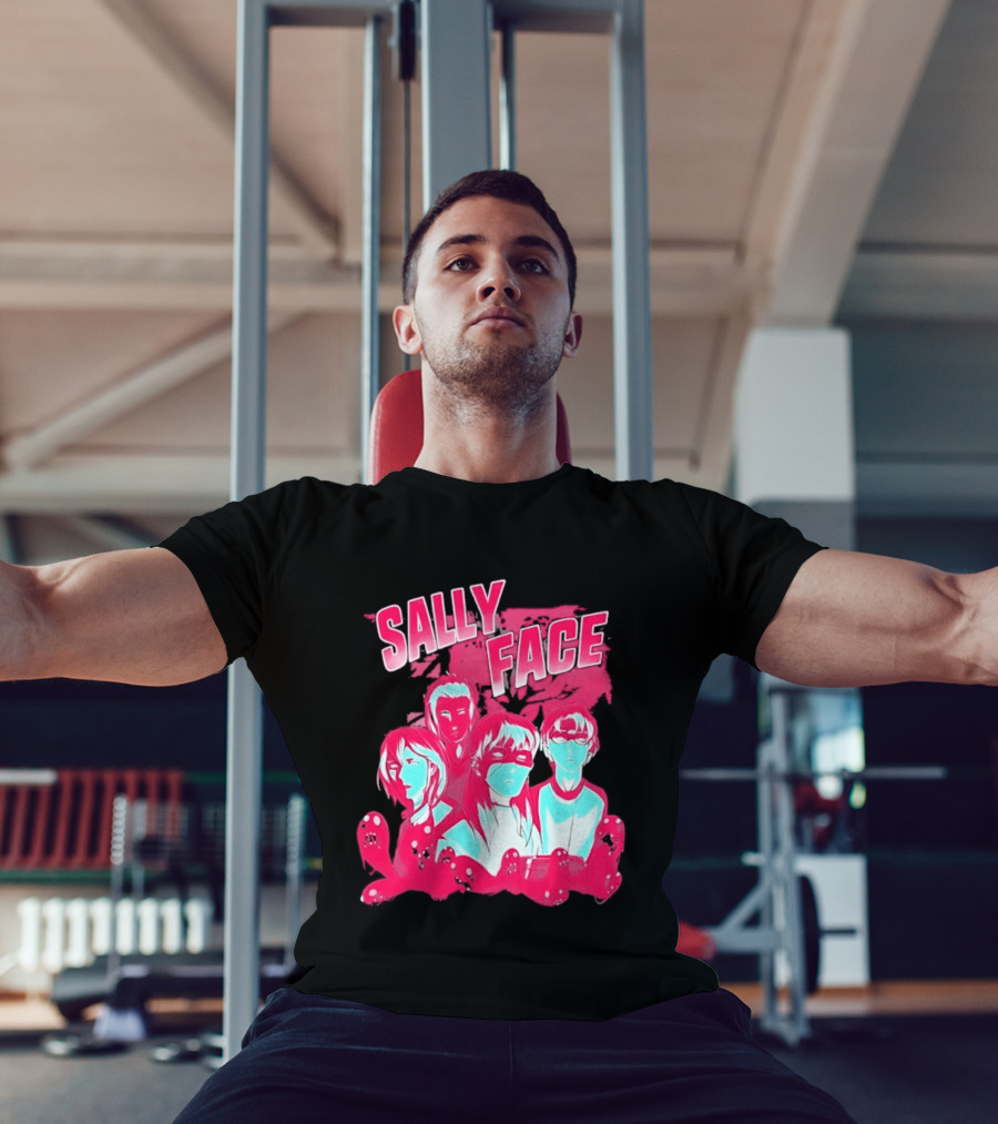 Sally Face Characters Group Indie Game Sal Fisher T-Shirt