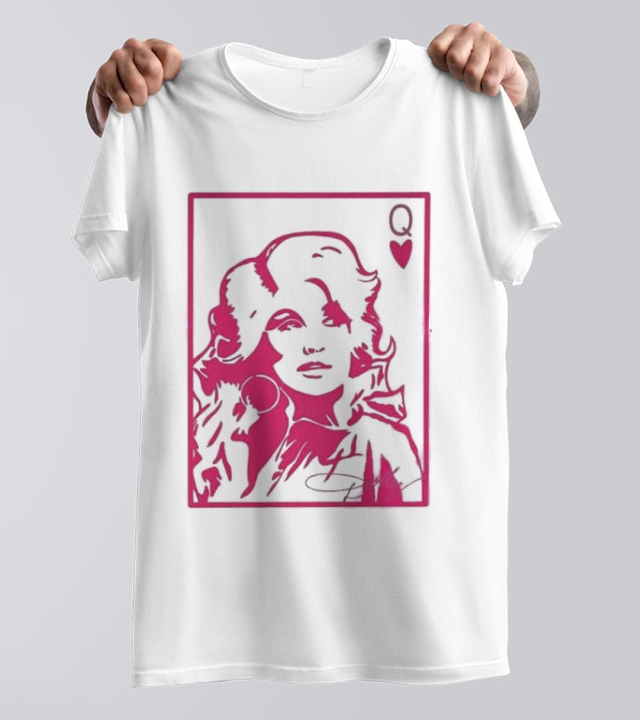 Dolly Parton Queen Of Hearts Playing Card Country Music T-Shirt