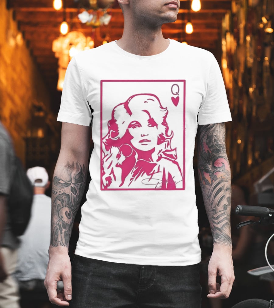 Dolly Parton Queen Of Hearts Playing Card Country Music T-Shirt