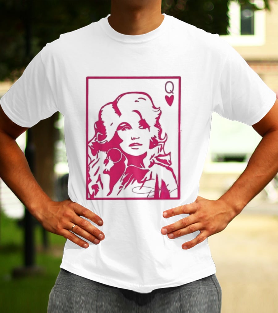 Dolly Parton Queen Of Hearts Playing Card Country Music T-Shirt