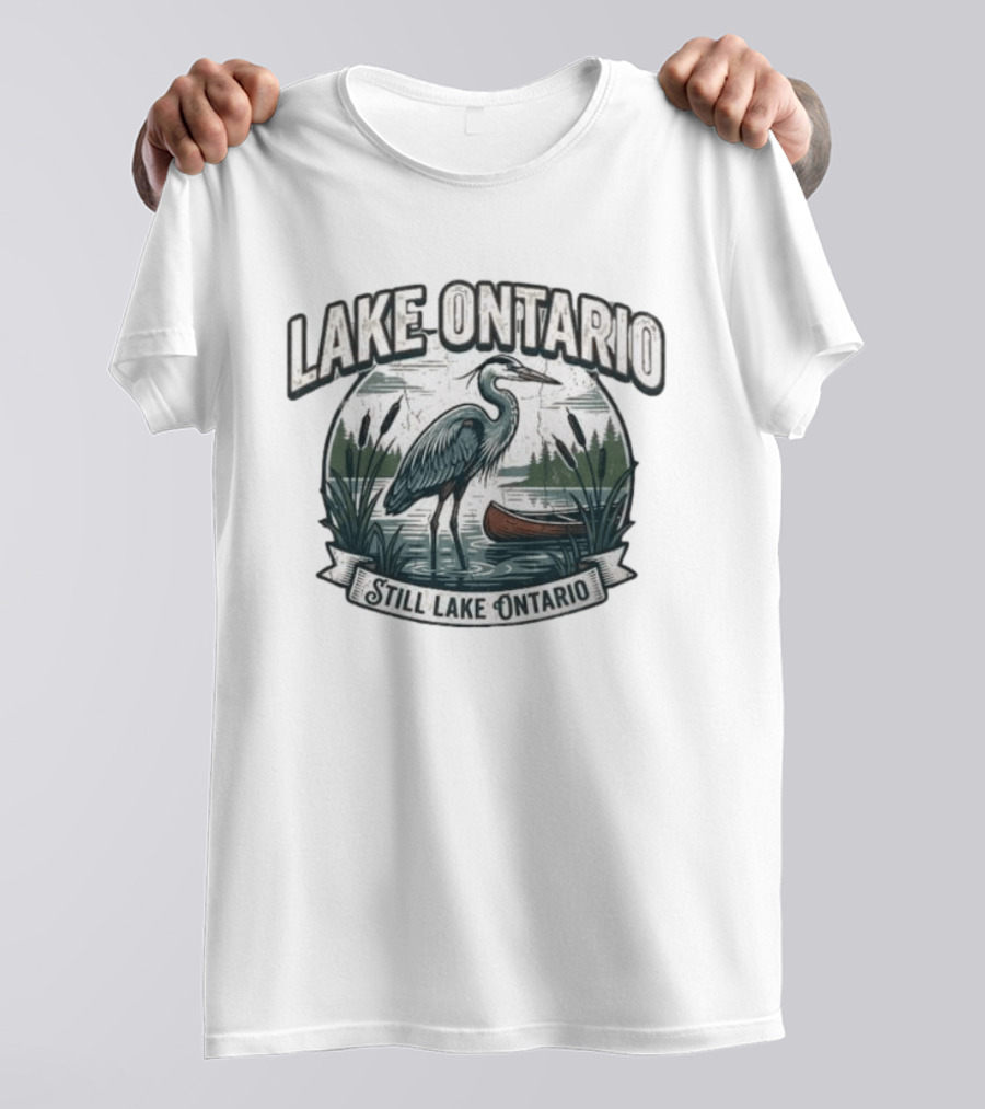 Lake Ontario Still Lake Ontario Great Lakes Canadian Pride T-Shirt