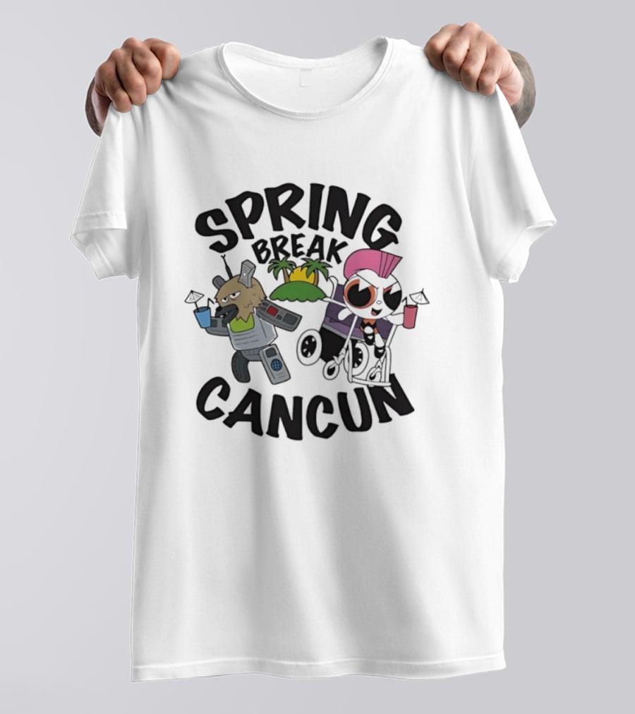 Powerpuff Girls Spring Break Cancun Cartoon Network Vacation Fun T-Shirt