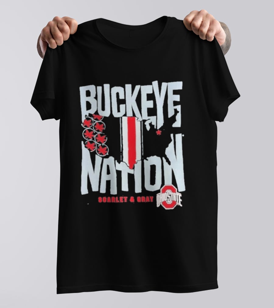 Buckeye Nation Scarlet & Gray Ohio State T-Shirt