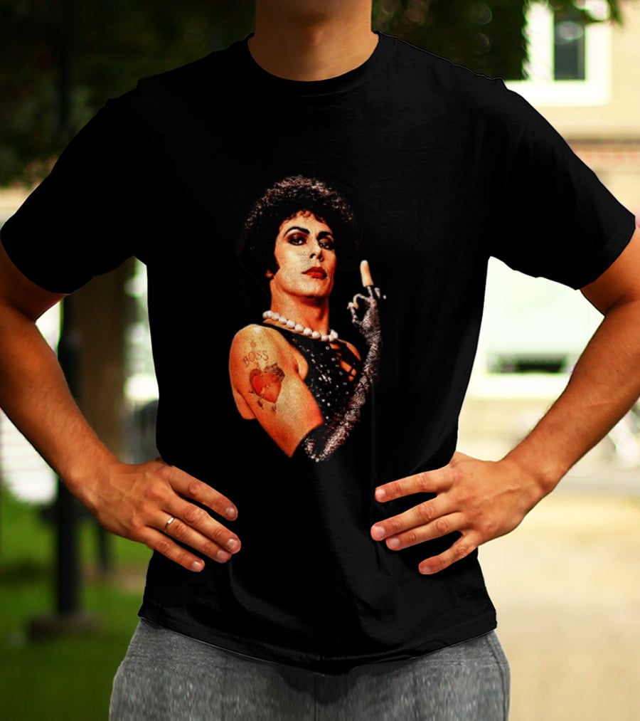 Dr Frank N Furter Rocky Horror Picture Show Boss Heart Tattoo T-Shirt
