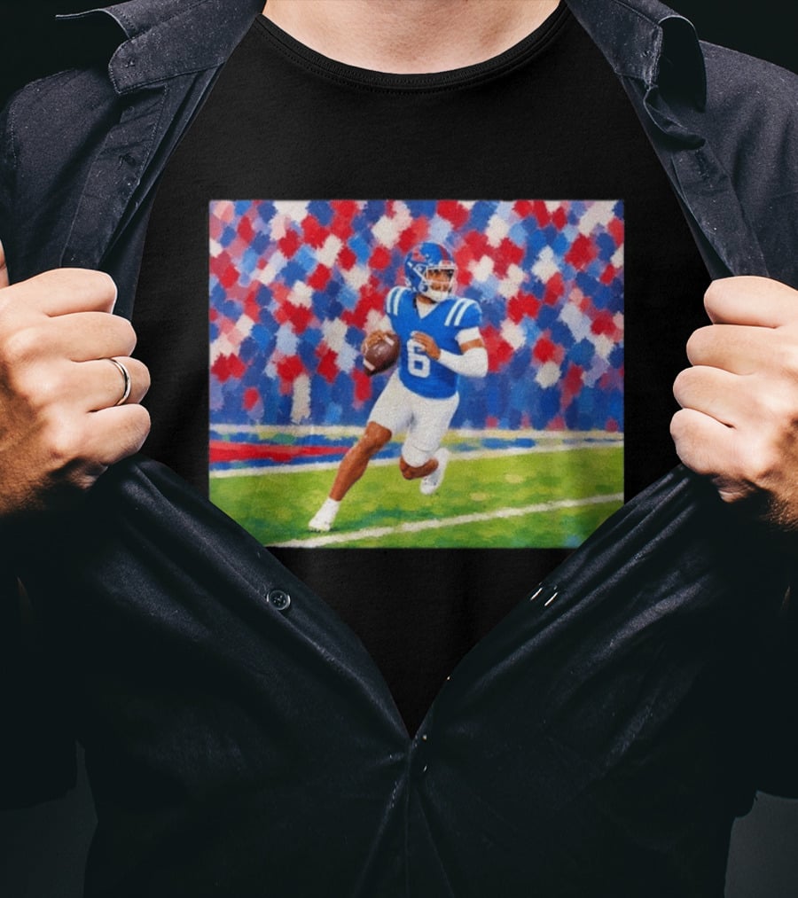 Trinidad Chambliss Quarterback No 6 University Of Mississippi Football T-Shirt