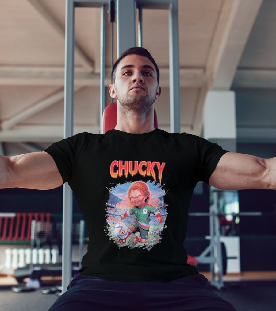 Chucky In Mexico Soccer Halloween House Of Tees T-Shirt