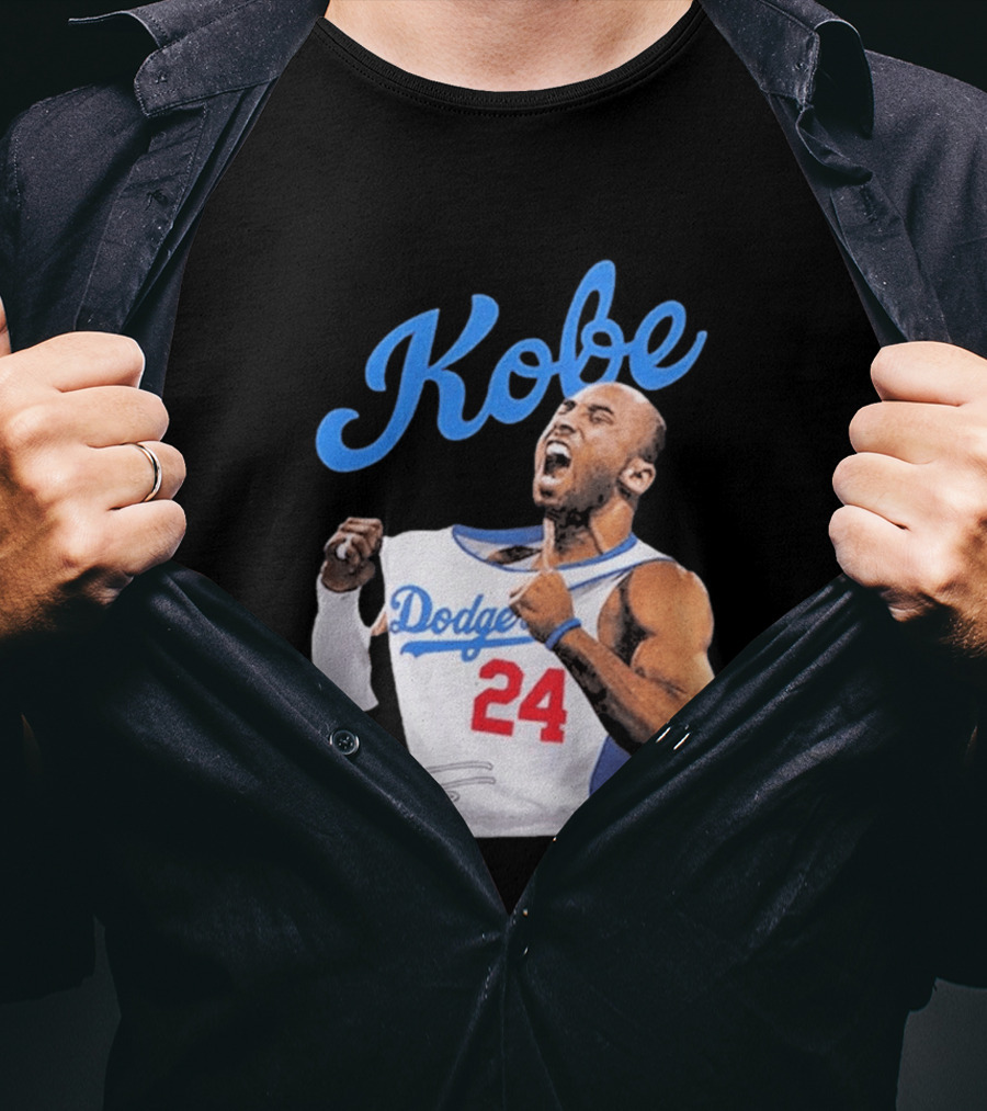 House Of Tees Kobe Bryant Dodgers 24 Jersey Image T-Shirt