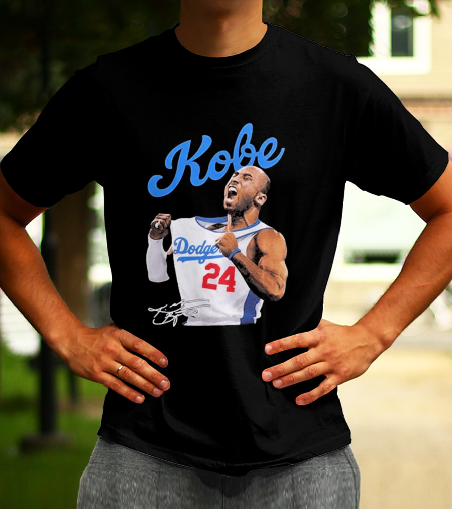 House Of Tees Kobe Bryant Dodgers 24 Jersey Image T-Shirt