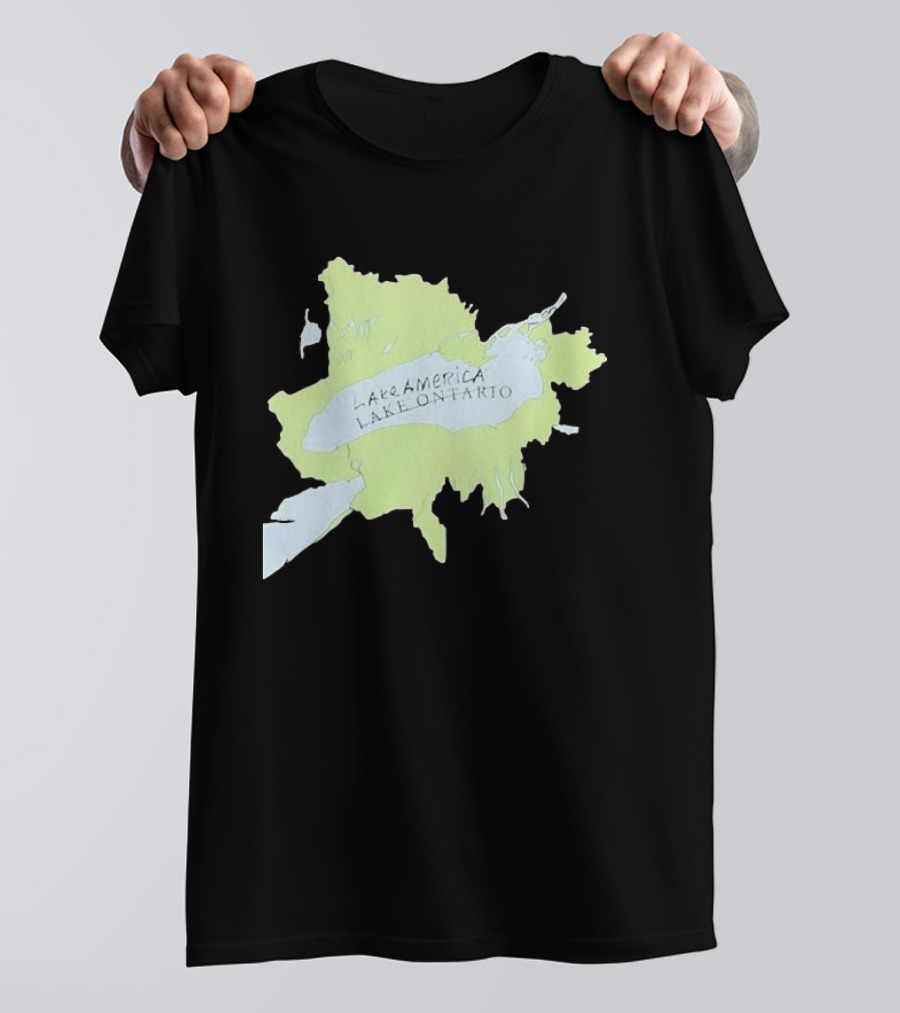 Lake America Lake Ontario Unique Map T-Shirt