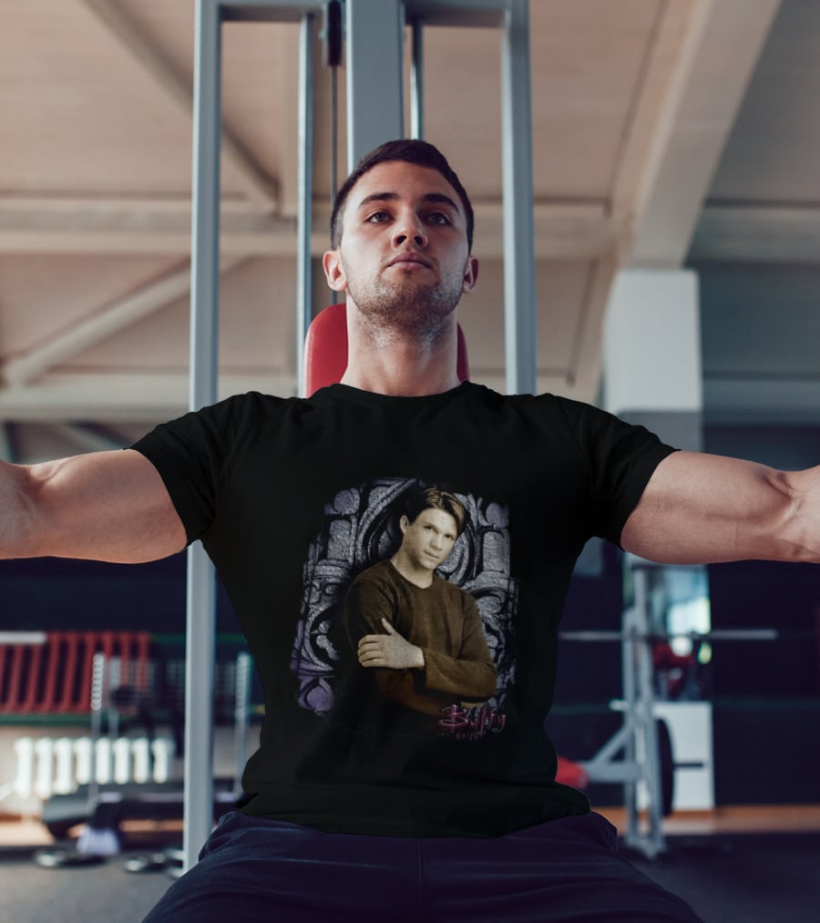 Riley Finn Marc Blucas Buffy Gothic Arch Arms Crossed T-Shirt