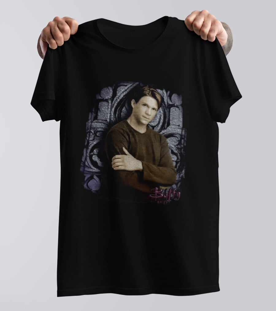 Riley Finn Marc Blucas Buffy Gothic Arch Arms Crossed T-Shirt