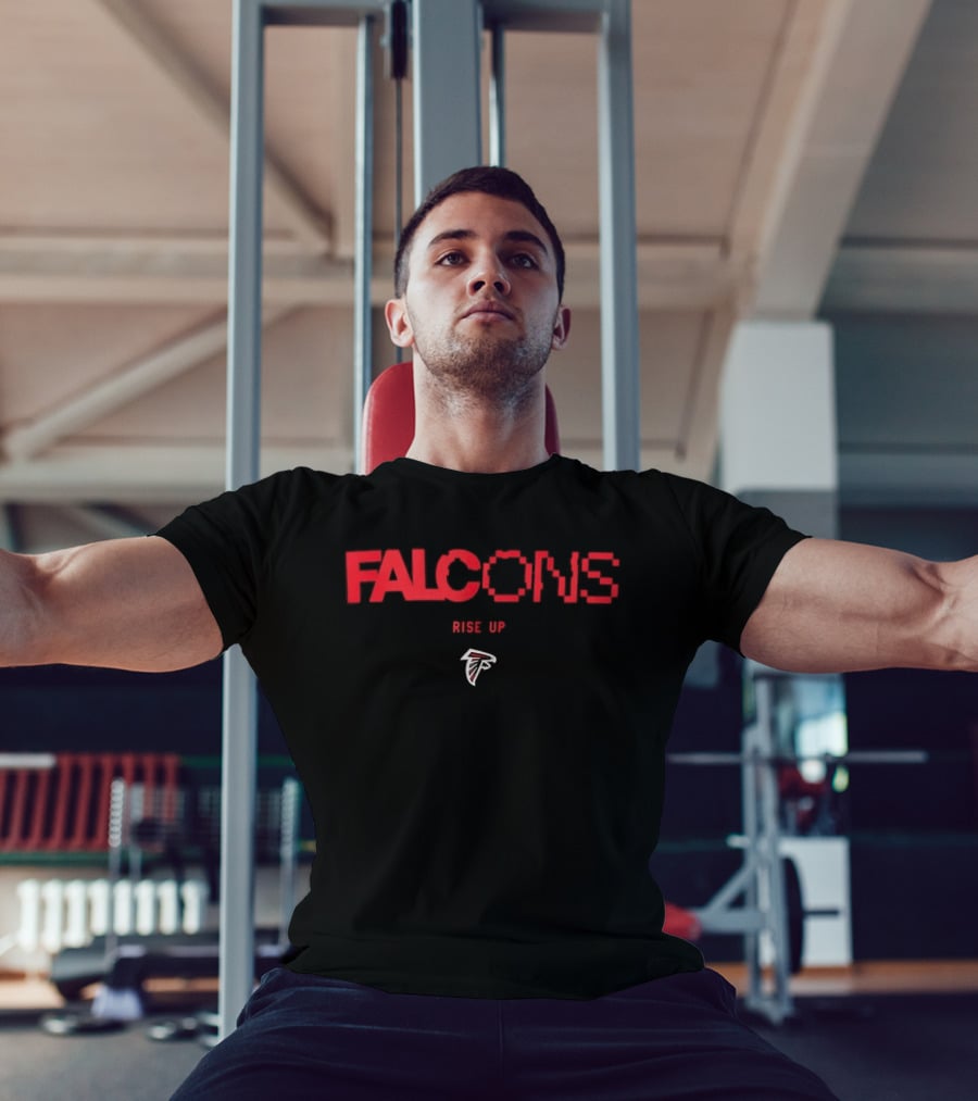 Atlanta Falcons Rise Up Football Team Logo Fan T-Shirt