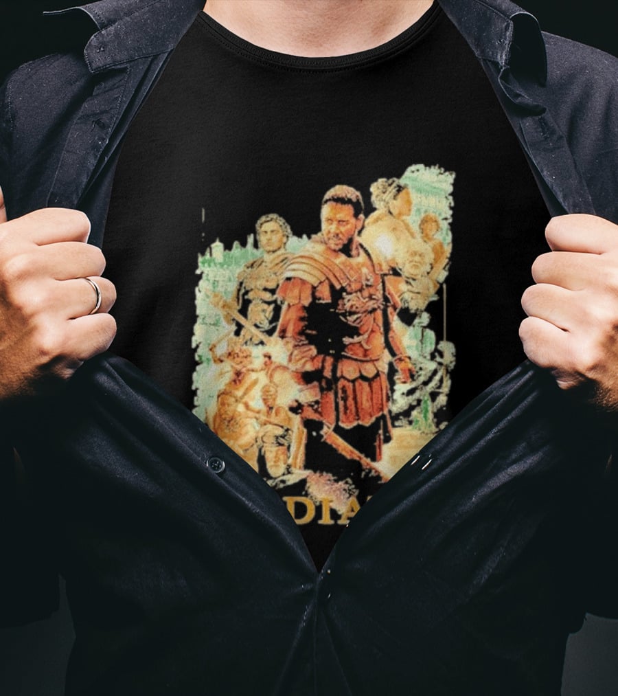 Gladiator Maximus Collage Russell Crowe Roman Warrior Epic T-Shirt
