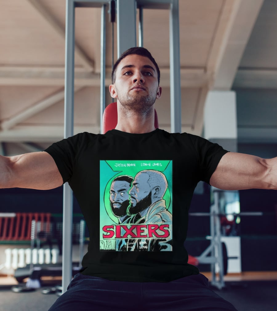 Jaylen Brown Lebron James Sixers NBA Lanterns T-Shirt