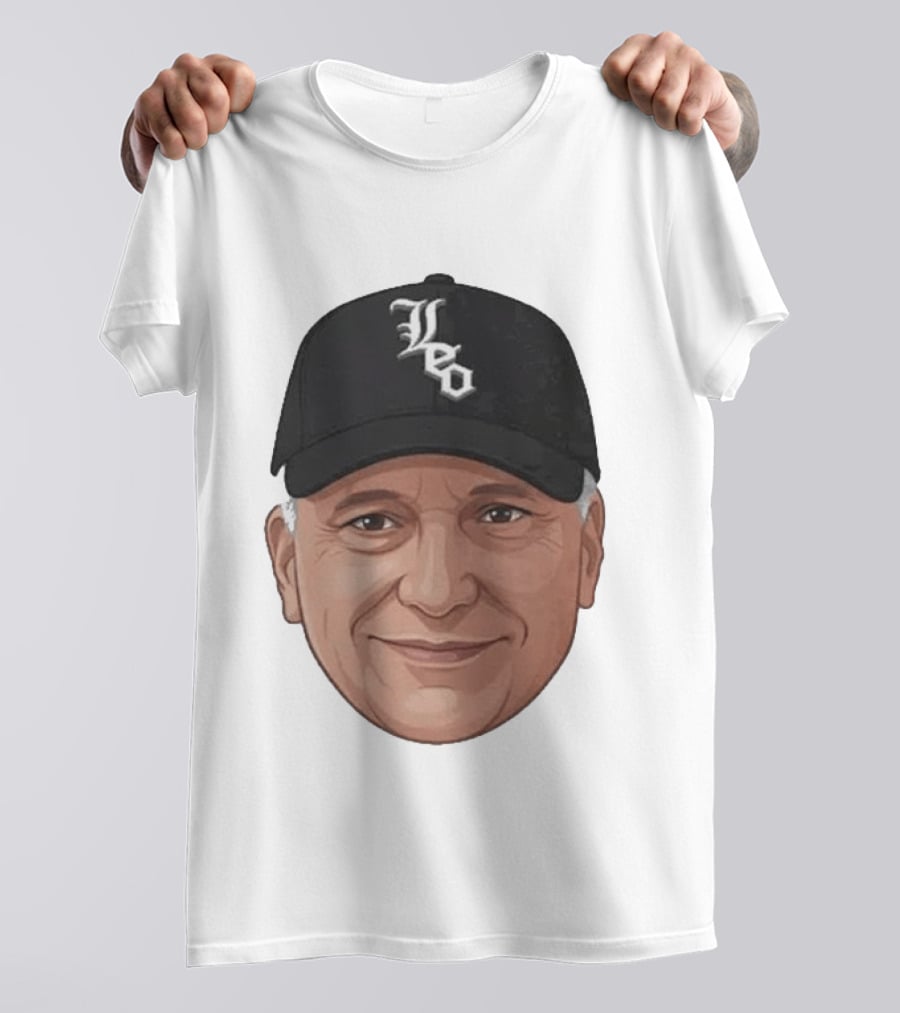 Pope Leo Face Cap Chicago White Sox T-Shirt