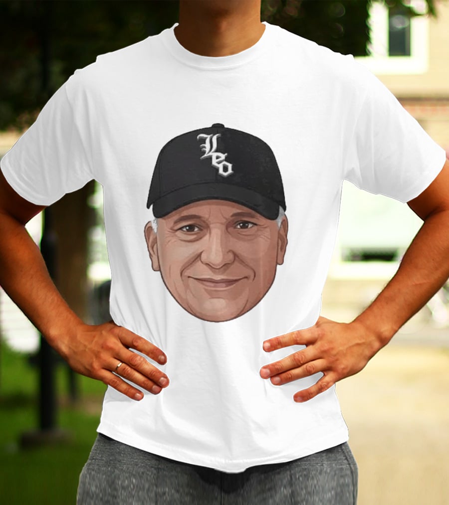 Pope Leo Face Cap Chicago White Sox T-Shirt