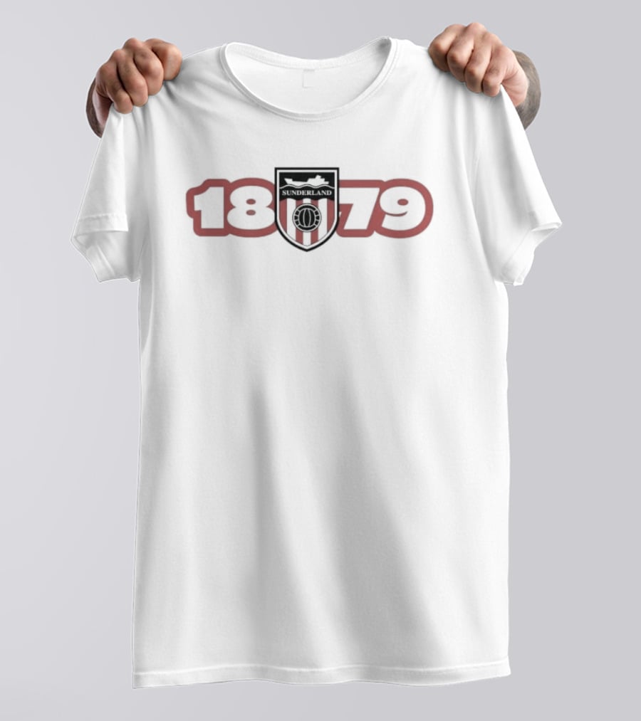 Sunderland AFC 1879 Badge Red Black Football Soccer T-Shirt