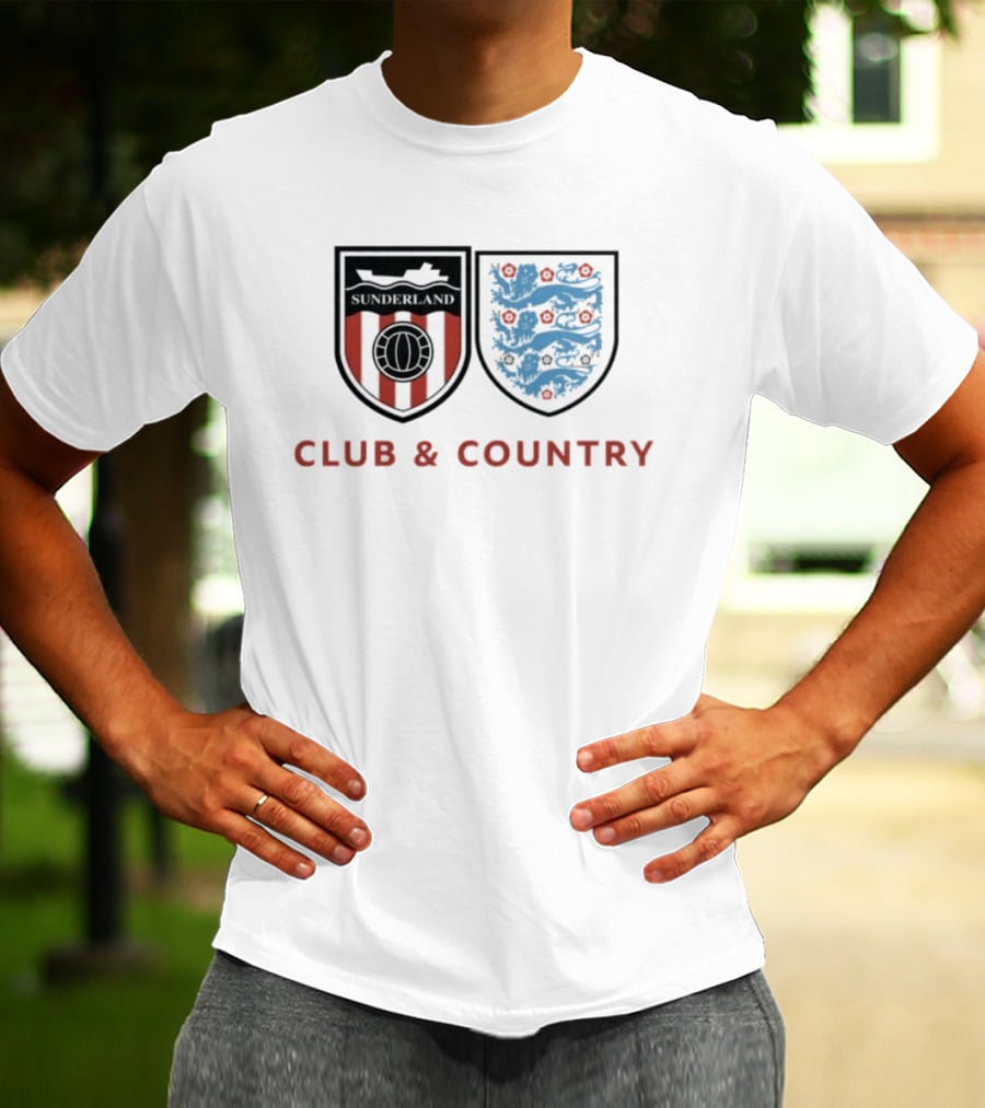 Sunderland Club & Country England Football Crest T-Shirt