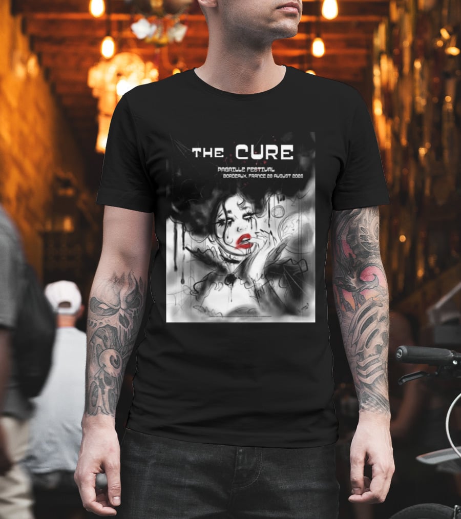 The Cure Pagaille Festival Bordeaux France 28 August 2026 Event T-Shirt