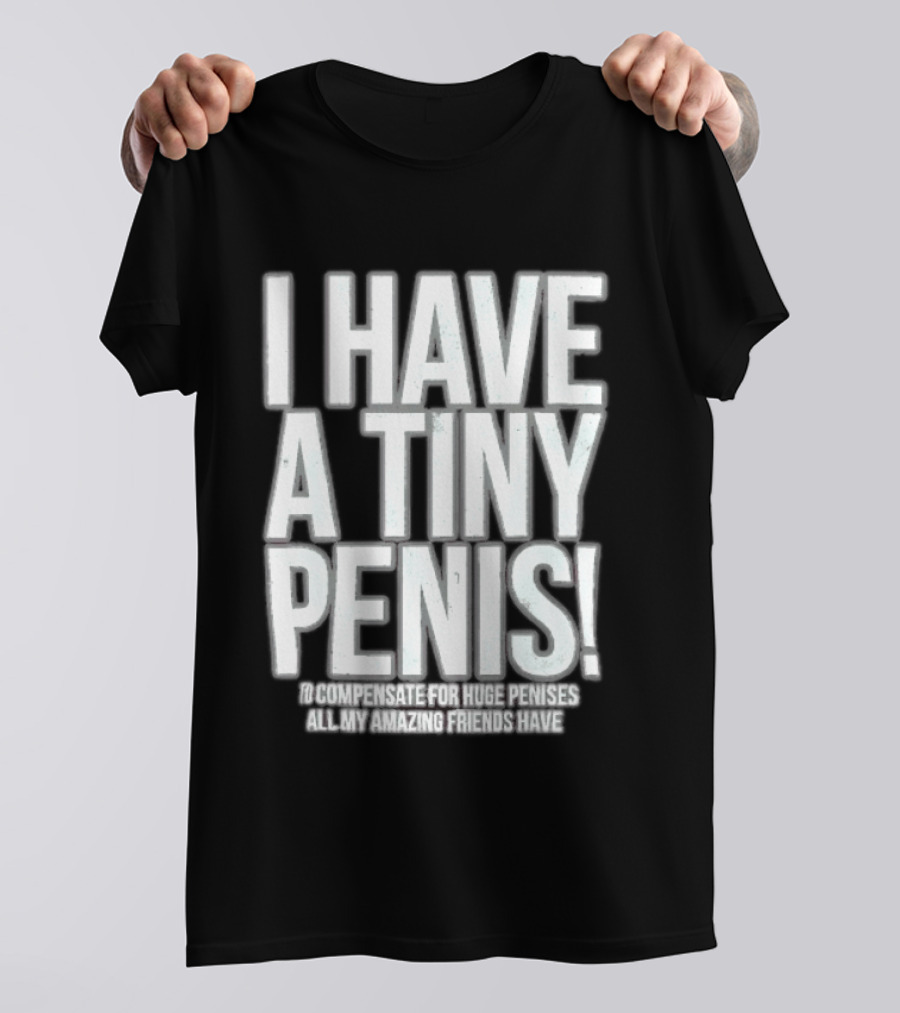 I Have A Tiny Penis To Compensate For Huge Penises All My Amazing Friends Have T-Shirt
