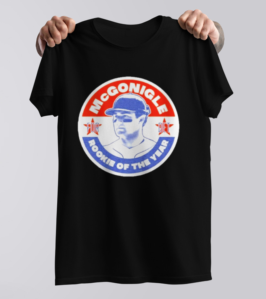 Kevin McGonigle Rookie Of The Year Detroit Baseball Stars T-Shirt