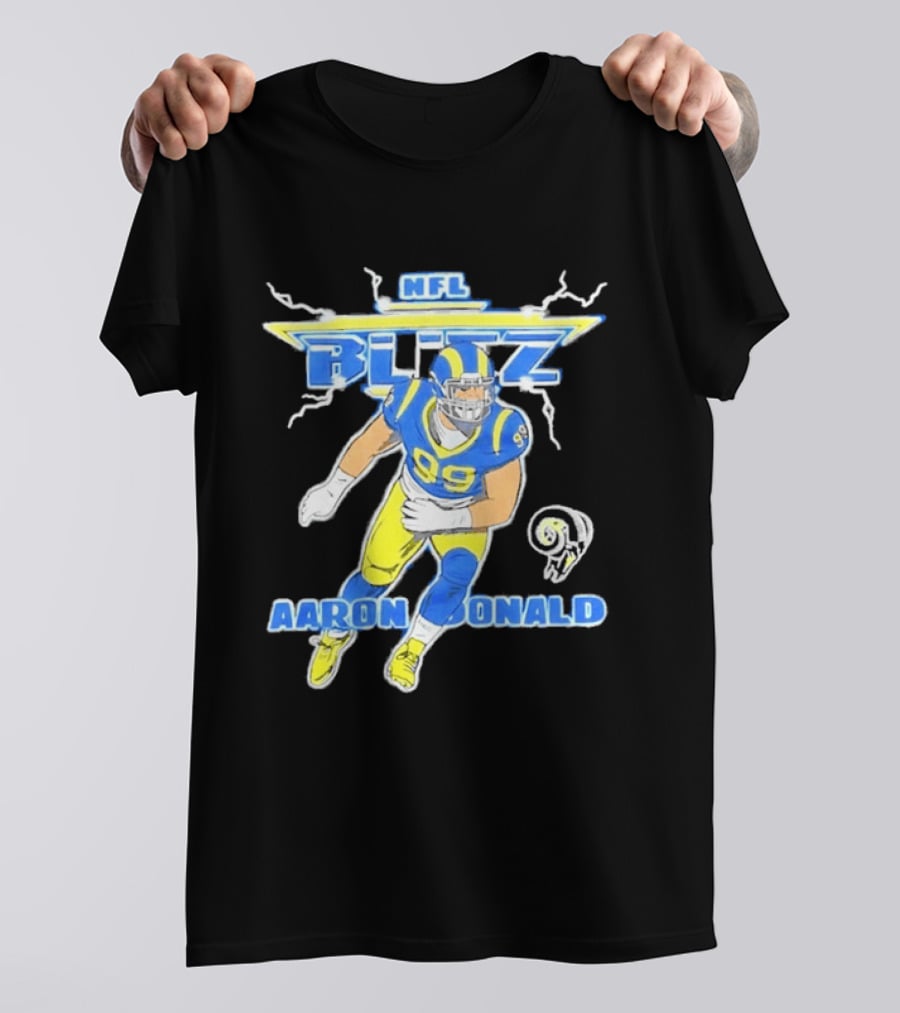 NFL Blitz Aaron Donald Los Angeles Rams 99 T-Shirt