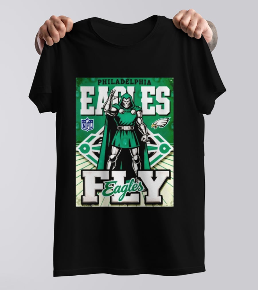 Philadelphia Eagles Doctor Doom NFL Fly Eagles T-Shirt
