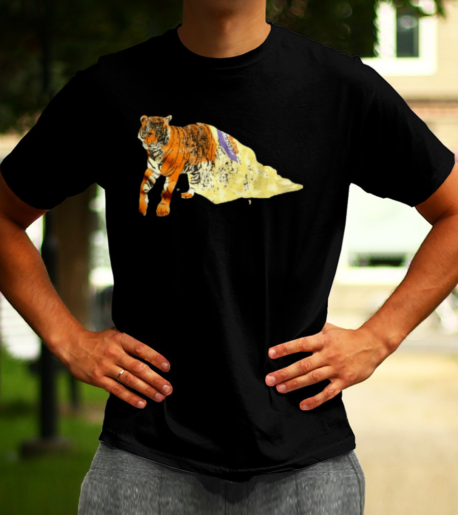 FedEx Tiger Wrapped In Distressed Envelope Packaging Vintage Aesthetic T-Shirt