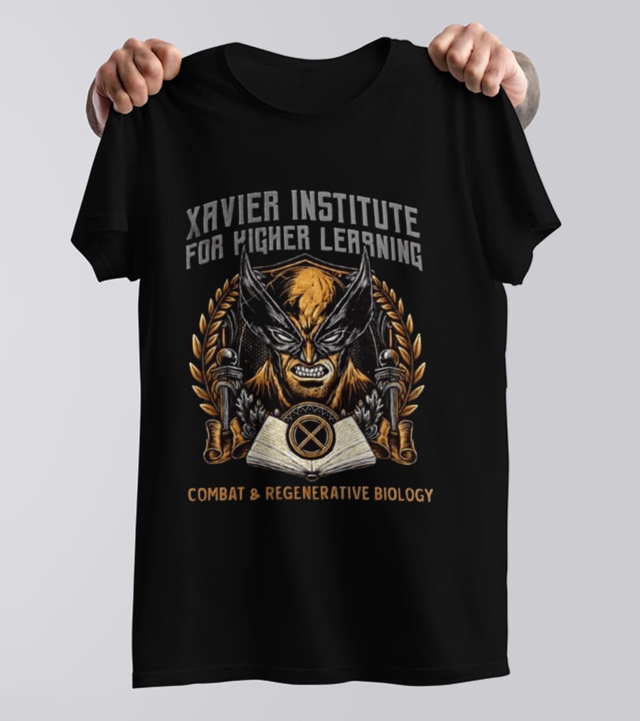Xavier Institute For Higher Learning Wolverine Combat Regenerative Biology T-Shirt