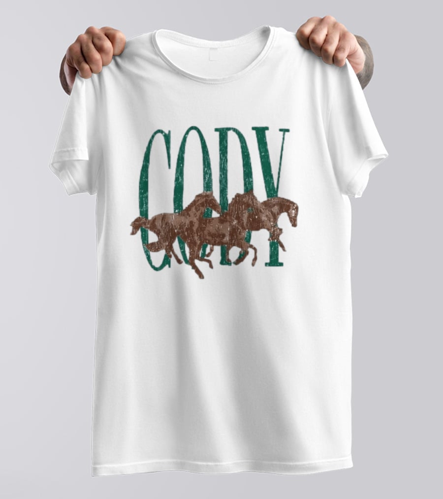 Cody Johnson Distressed Horses Country Music T-Shirt