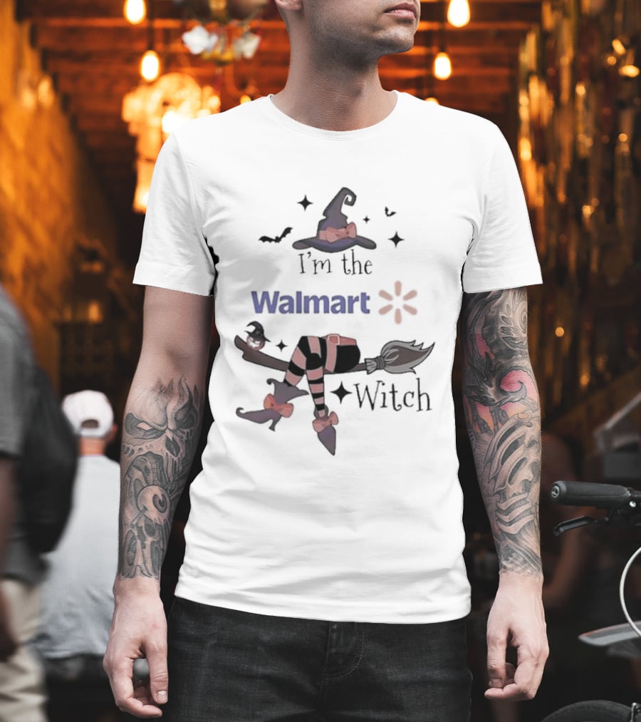 I'm The Walmart Witch Broomstick Hat Halloween 2026 T-Shirt