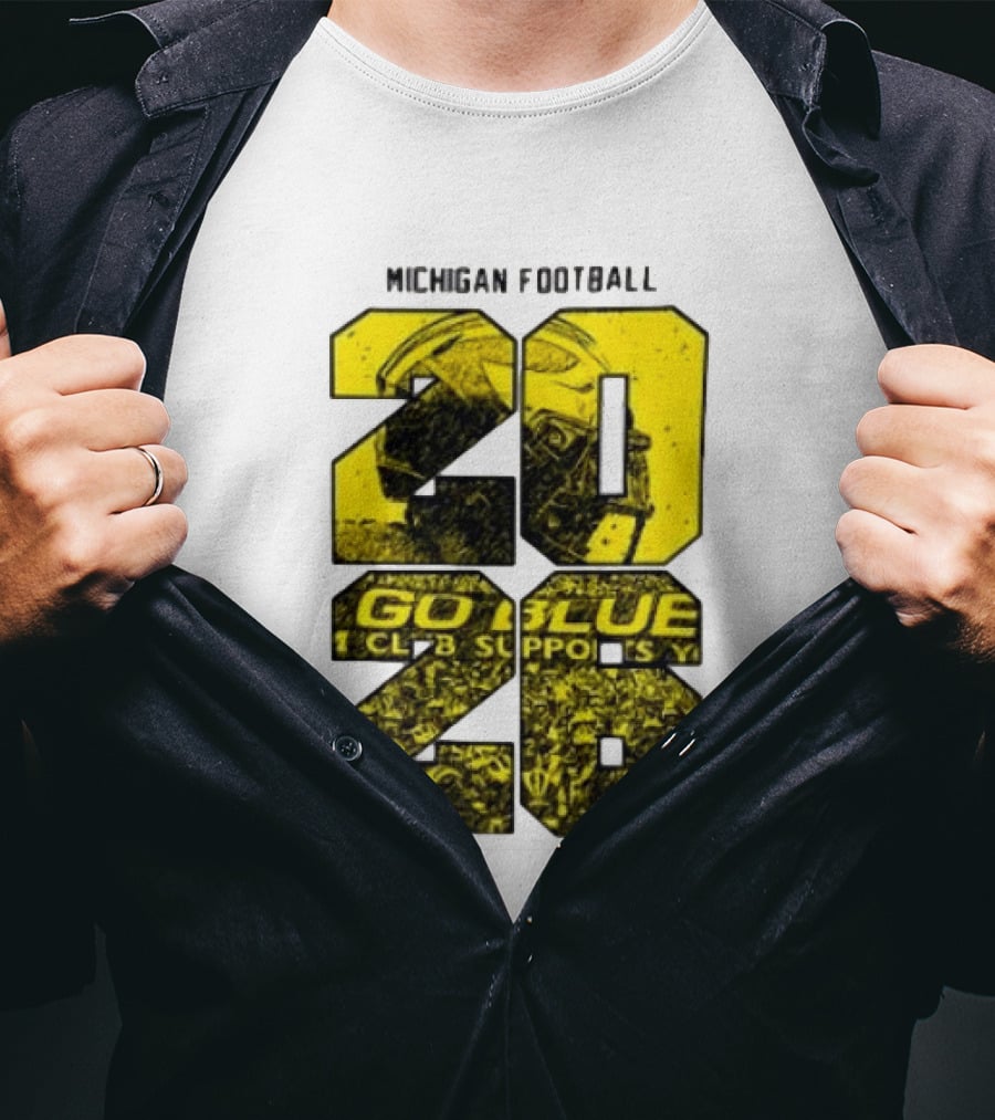 Michigan Football 2026 Go Blue Support T-Shirt