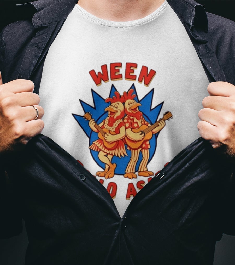 Ween Pollo Asado Chicken Band Alternative Rock Duo Guitars T-Shirt