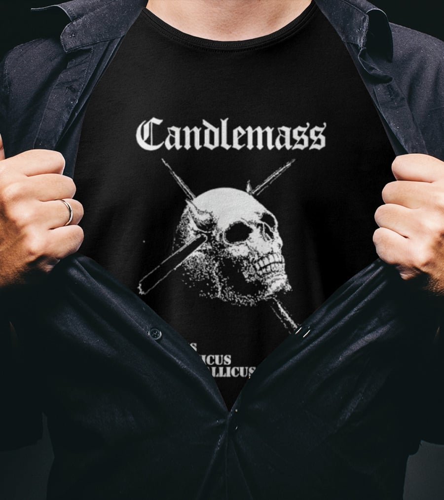 Candlemass Epicus Doomicus Metallicus Skull T-Shirt